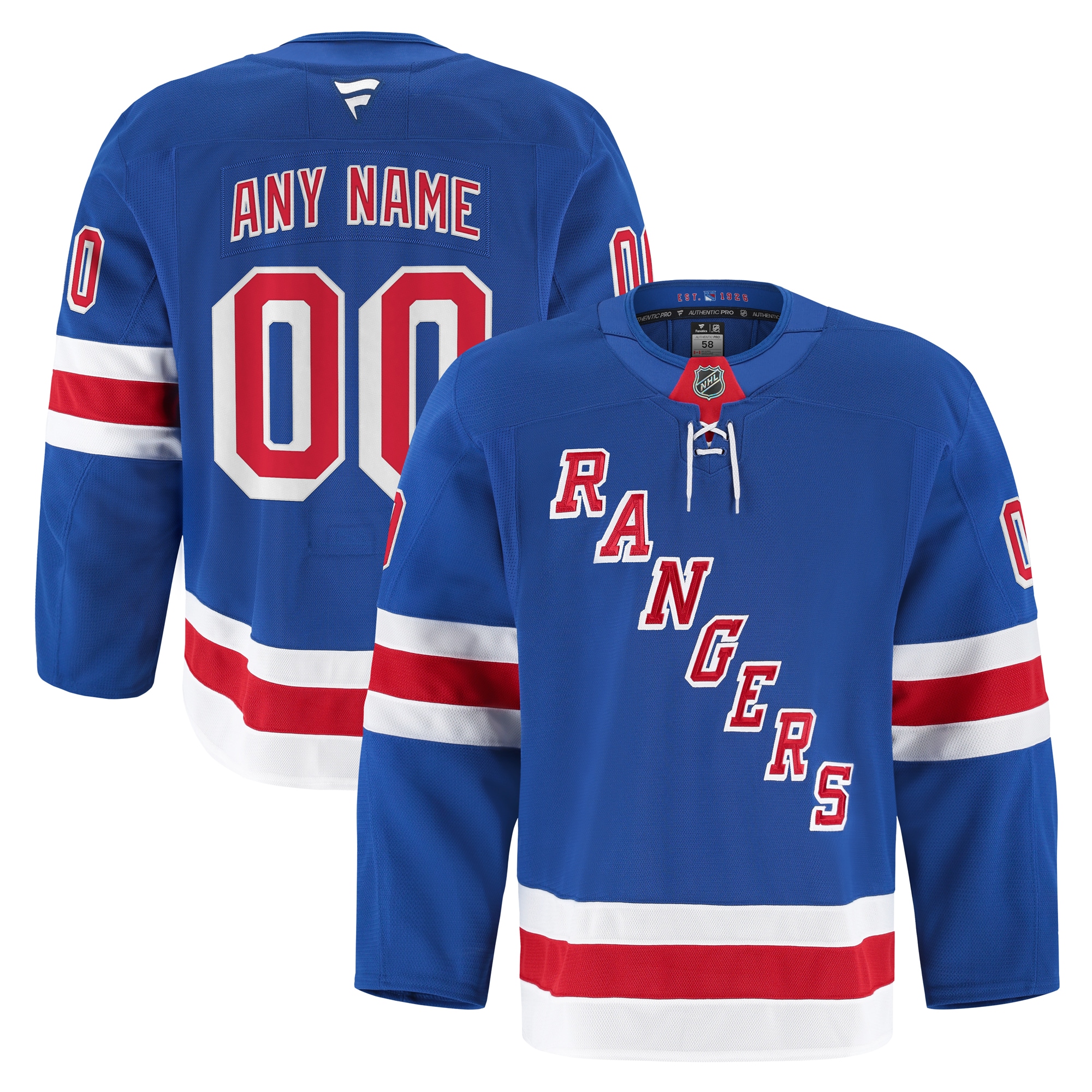 [ESK] New York Rangers Home Authentic Pro Custom Jersey - Royal