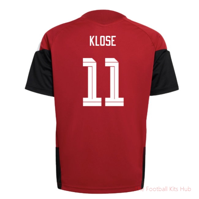 2026-2027 Germany Training Jersey (Red) - Kids (Klose 11)