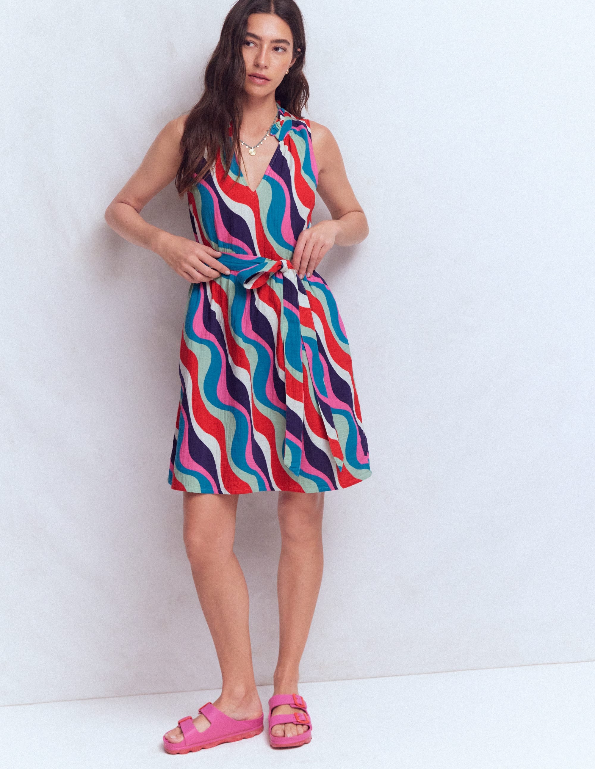 Viv Double Cloth Short Dress