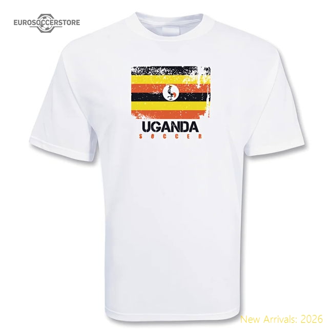 Elite Uganda Soccer T-shirt - Competitive Price - Supporter Edition