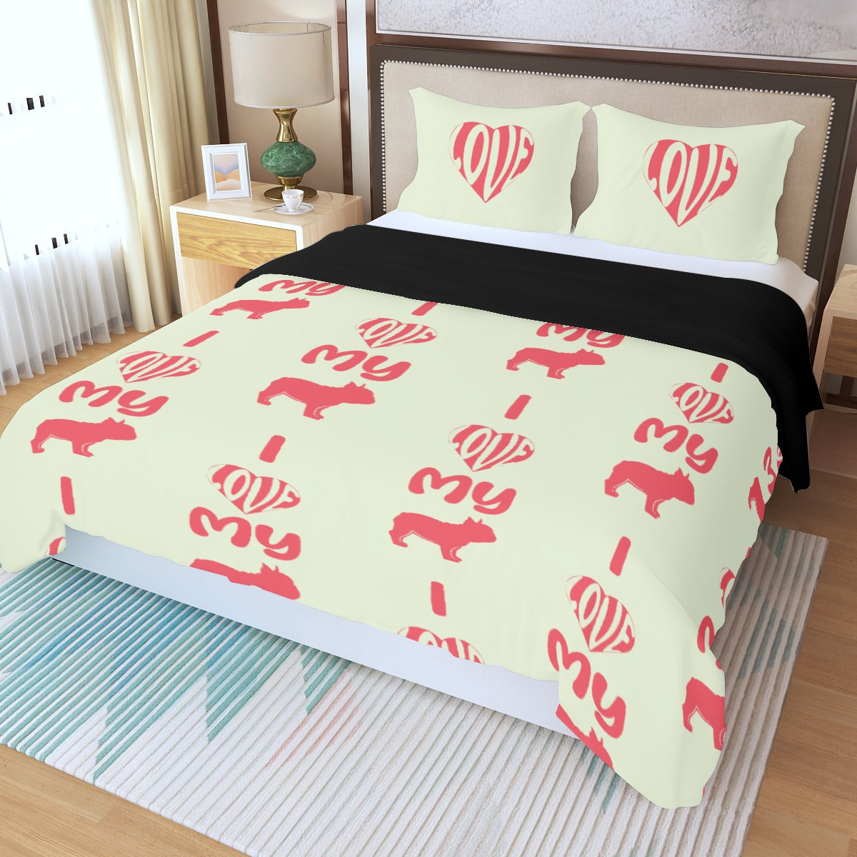 French Bulldog Milo Bedding Set Cute Frenchie Essential
