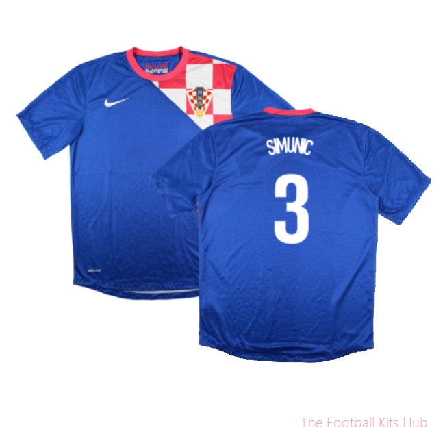 Croatia 2012-14 Away Shirt (S) (Very Good) (Simunic 3)