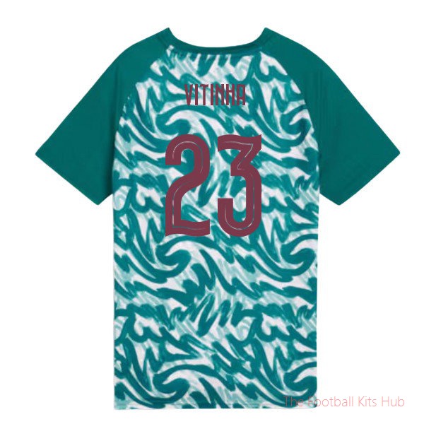 2026-2027 Portugal Warm Up Jersey (Green) - Kids (Vitinha 23)