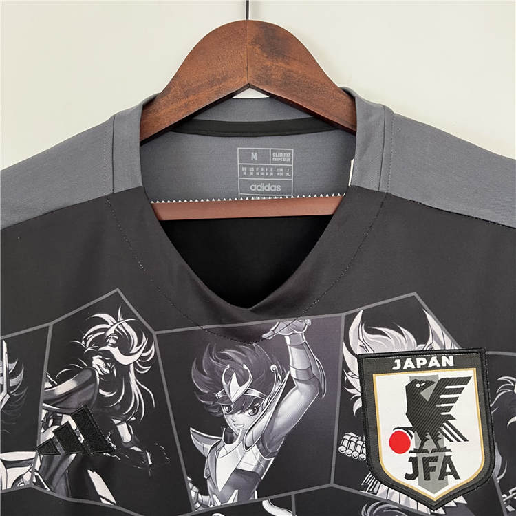 Quick Dry 2023 Japan X Saint Seiya Black Soccer Jersey Football Shirt