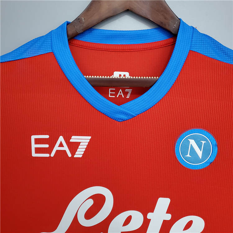 Professional Grade Napoli 21-22 Away Red Soccer Jersey Football Shirt