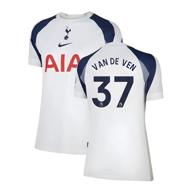 2025-2026 Tottenham Home Jersey (Womens) (Van De Ven 37)