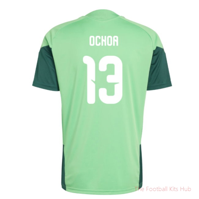 2026-2027 Mexico Training Jersey (Semi Flash Green) (Ochoa 13)
