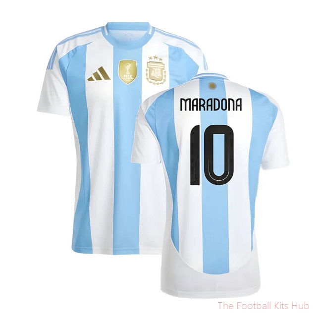 2024-2025 Argentina Home Shirt (MARADONA 10)