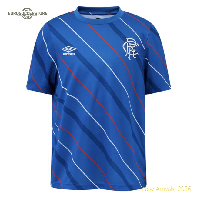 2025-2026 Rangers Home Pre Match Tee (Blue) - Kids