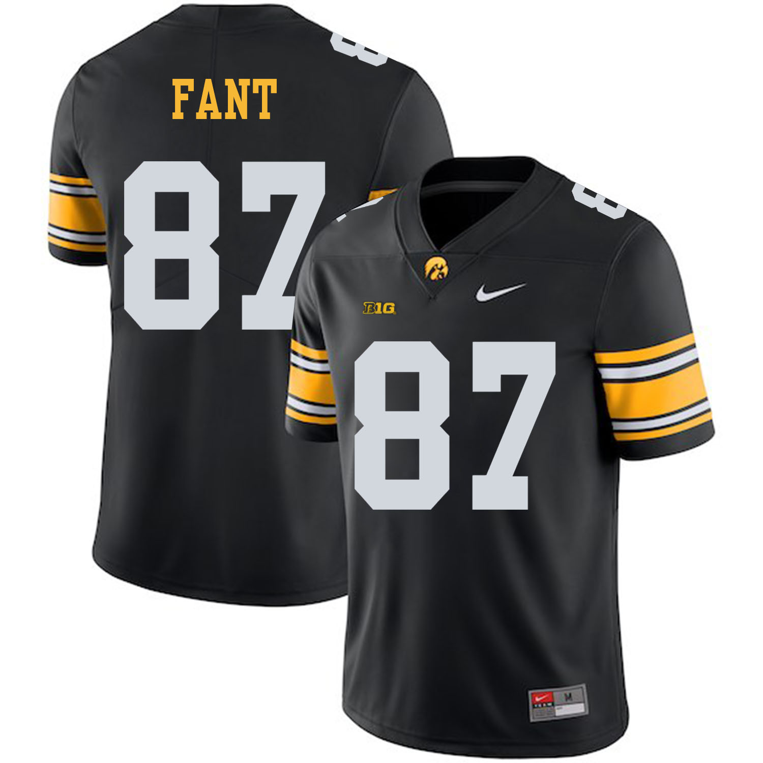 Men's None Noah Fant #87 game jersey Black 2024 stitched Jersey