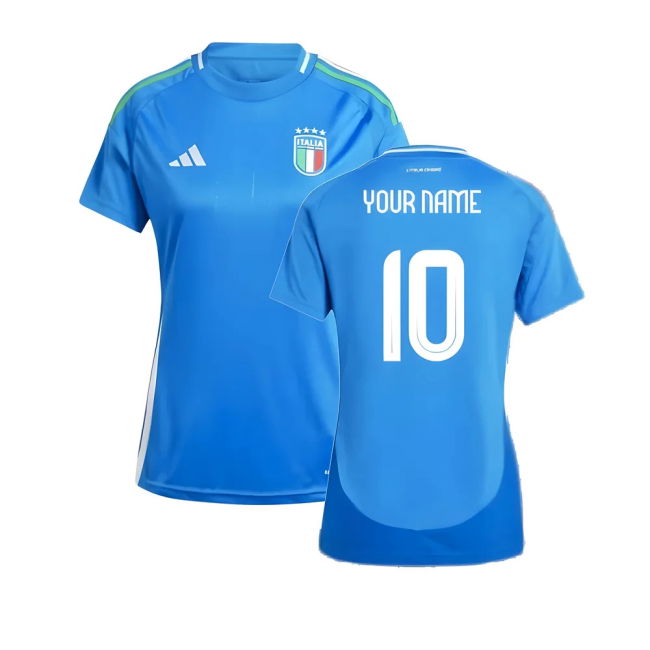 2024-2025 Italy Home Shirt (Ladies) (Your Name) Premium