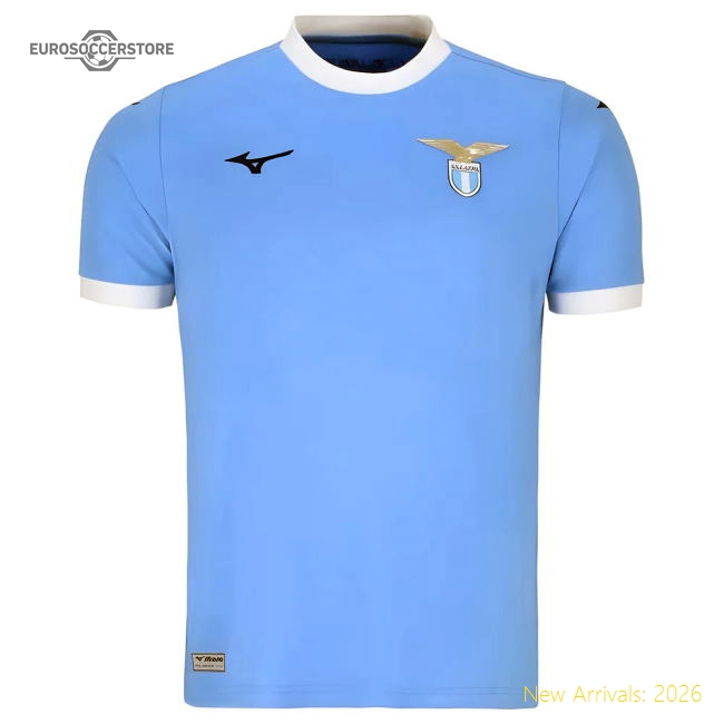Pro-level Home Lazio Jersey 2025-2026 Lightweight Performance Fabric