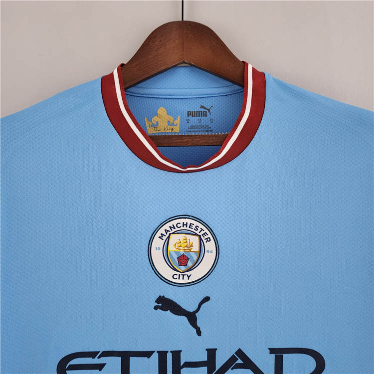 Elite Series Man City Manchester City 2223 Home Long Sleeve Shirt