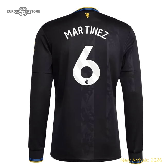 Superior 2025-2026 Man Utd Long Sleeve Third Shirt (martinez 6)
