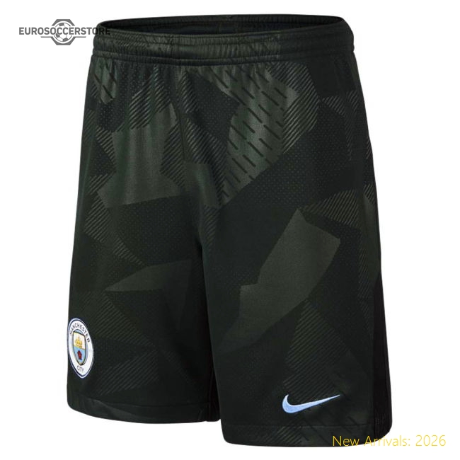 2017-2018 Man City Third Nike Football Shorts (Kids)