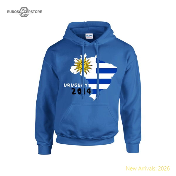 Uruguay 2014 Country Flag Hoody (blue) - Kids