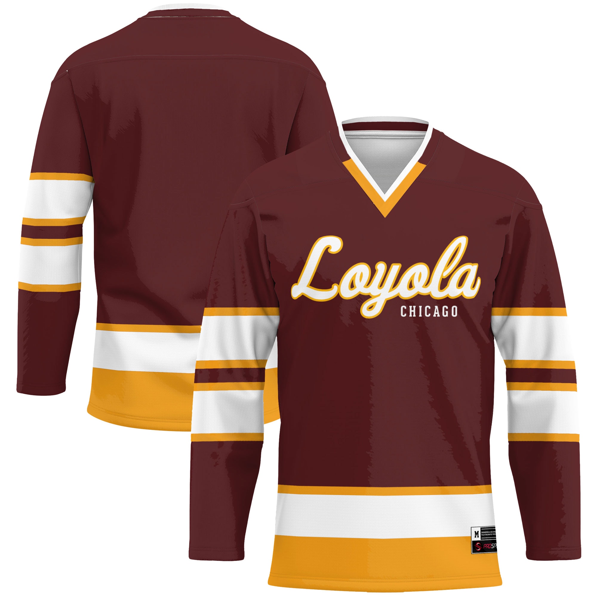 [NJP] Loyola Chicago Ramblers GameDay Greats Hockey Jersey - Maroon