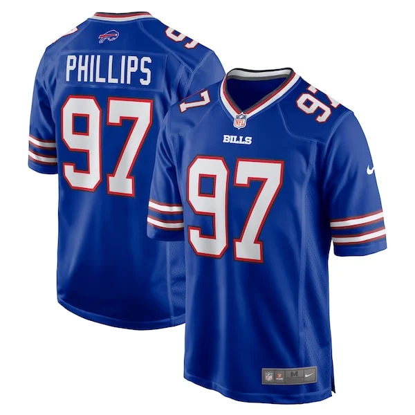 None Jordan Phillips Game Jersey - Royal | NFL Player Jersey