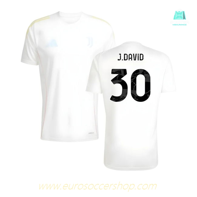 2025-2026 Juventus Training Shirt (White) (J.David 30)