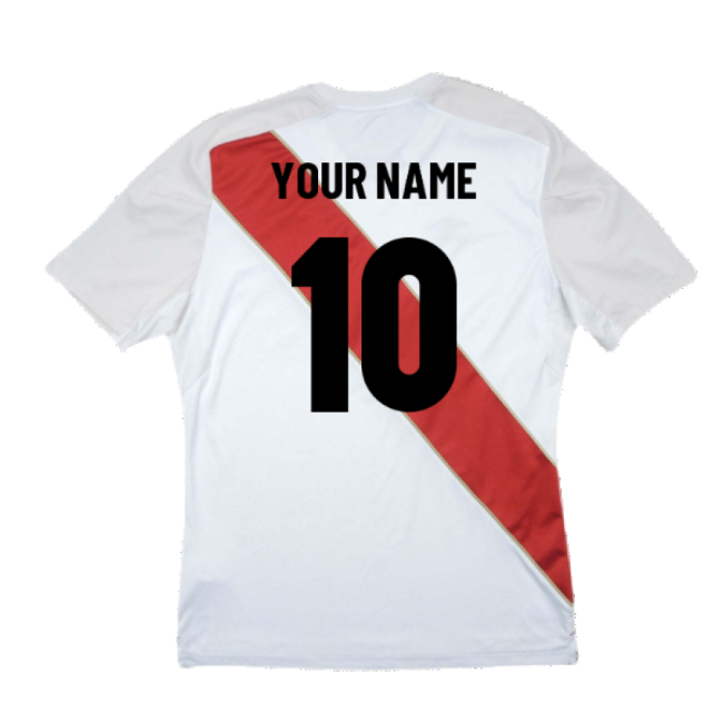Jersey Peru 2018-19 Home Shirt ((Good) S) (Your Name) National