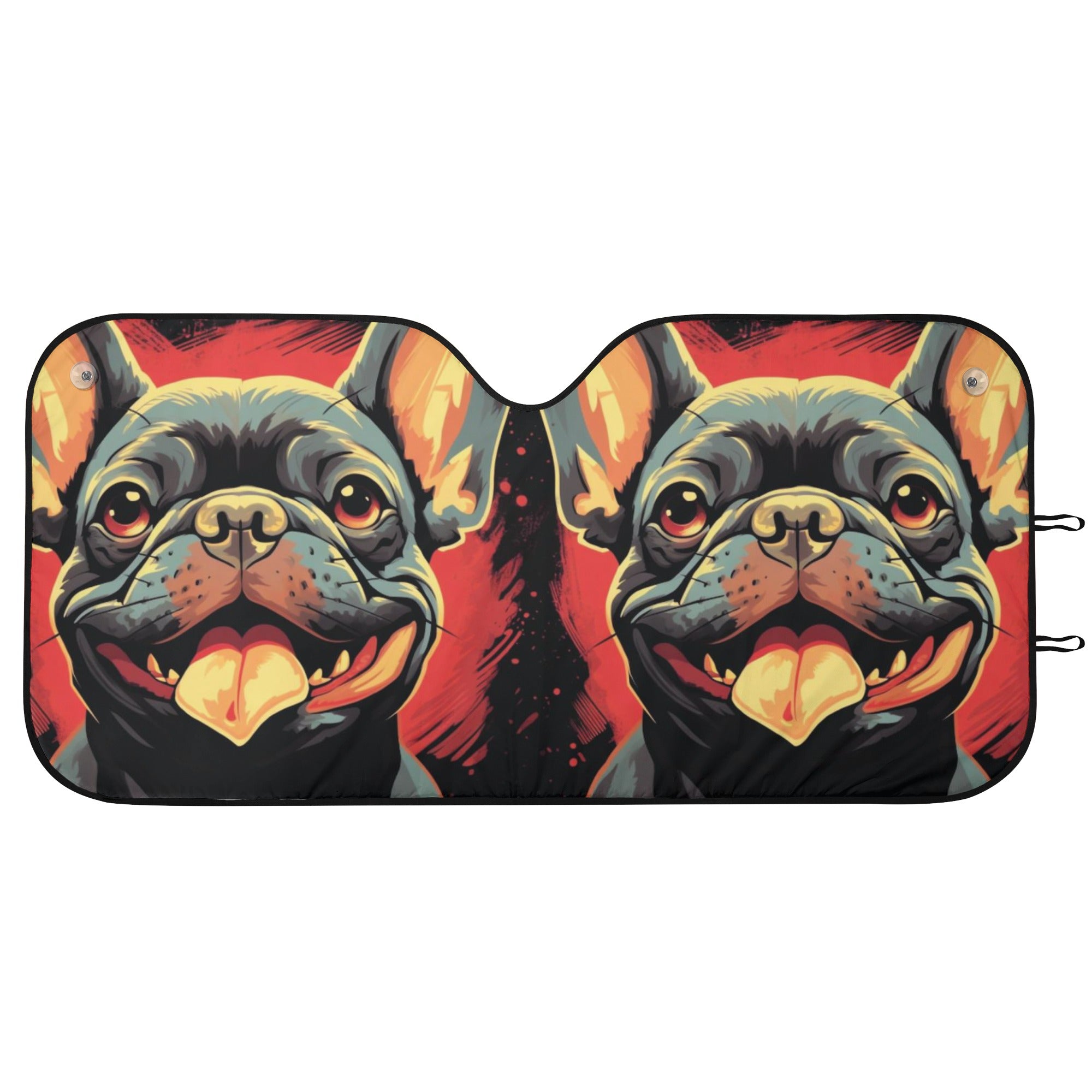 French Bulldog Curd Car Auto Sun Shade Practical Pet Supply
