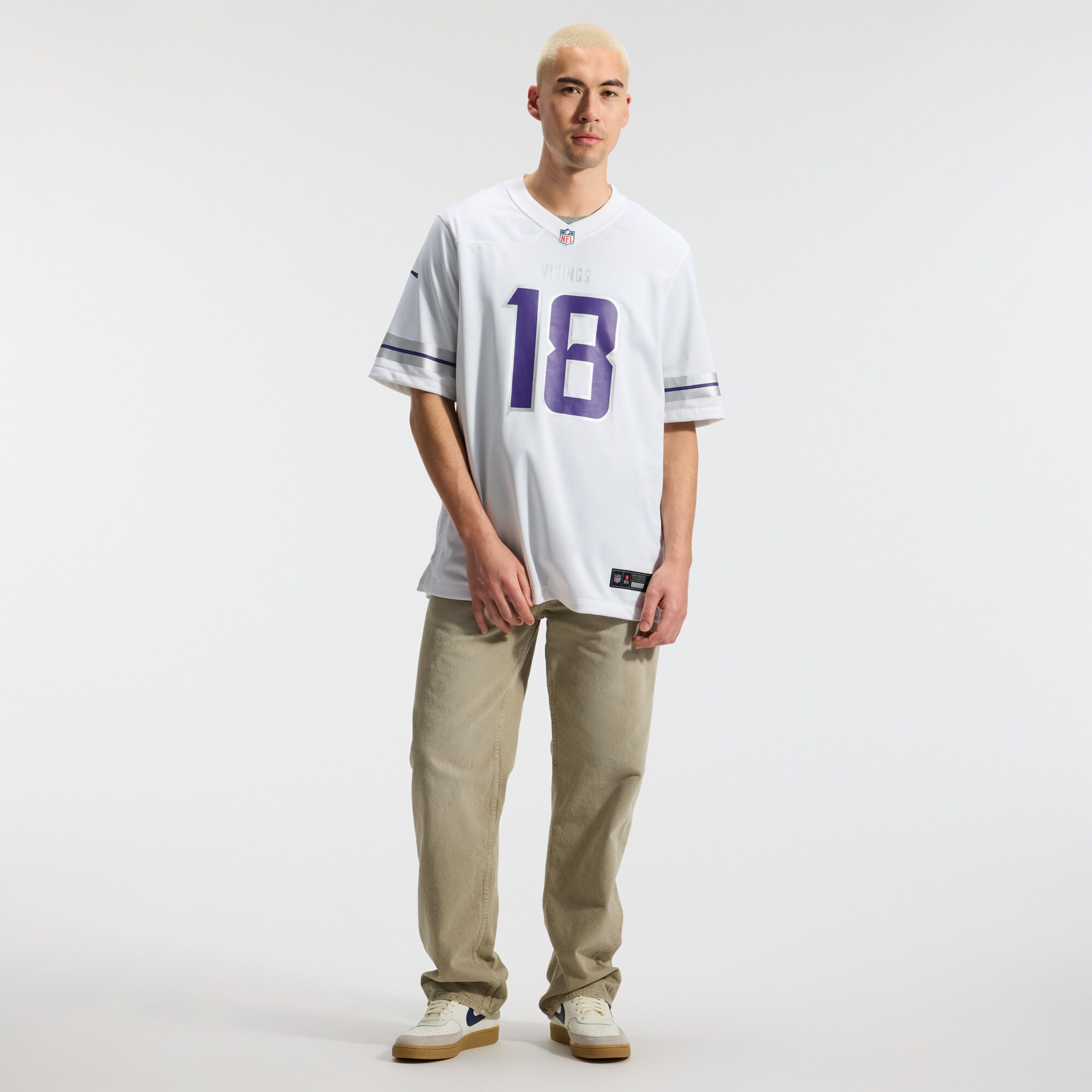[LK] Justin Jefferson #18 Minnesota Vikings Alternate Game Player Jersey - White