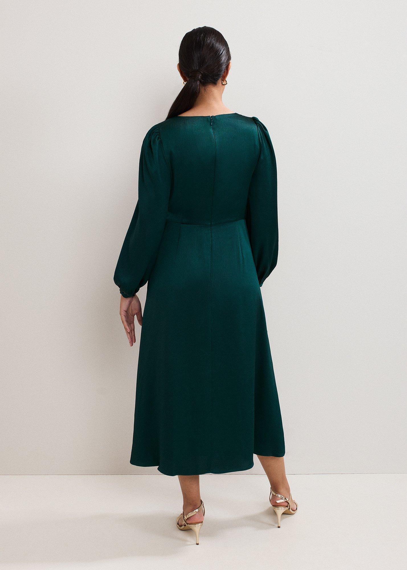 Petite Gracie Sunray Pleated Midi Dress
