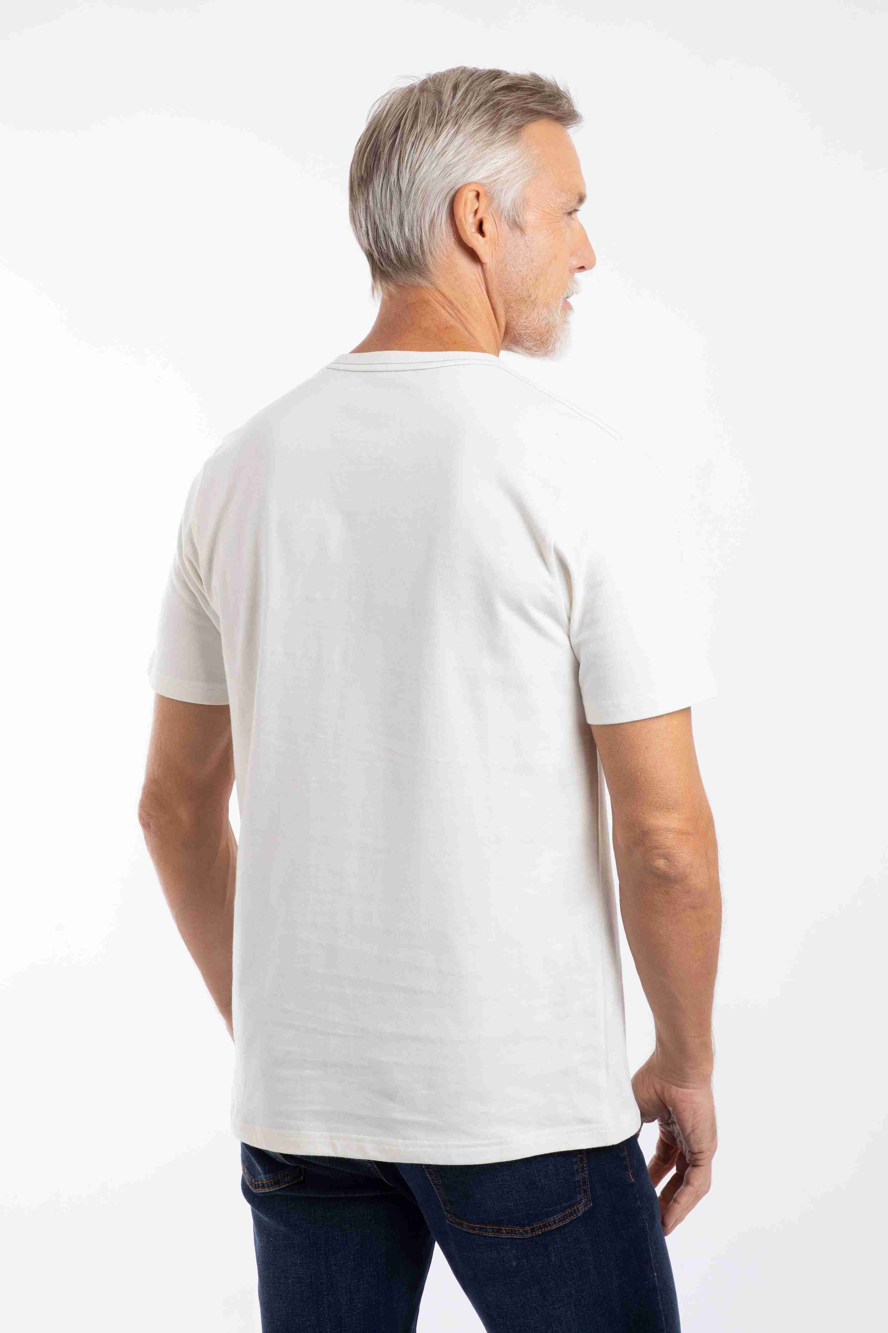 Hudson Front Print Branded T-Shirt White