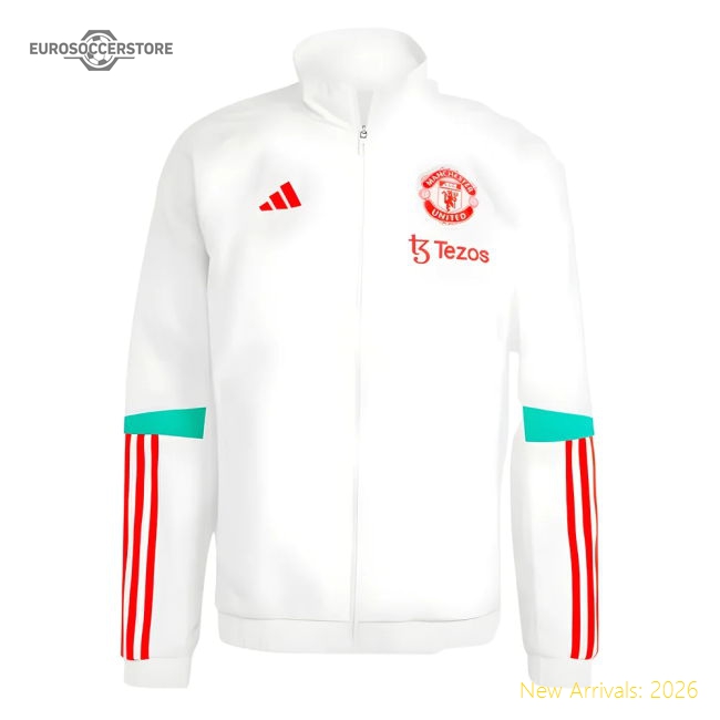 Performance Presentation Jacket White 2023-2024 Man Utd