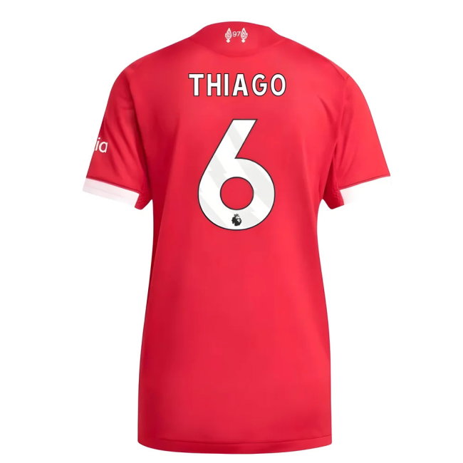 2025-2026 Liverpool Authentic Home Shirt (Womens) (Thiago 6)