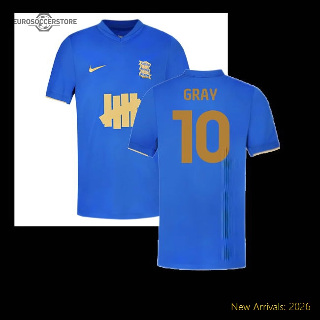 2025-2026 Birmingham City Home Shirt (Kids) (Gray 10)