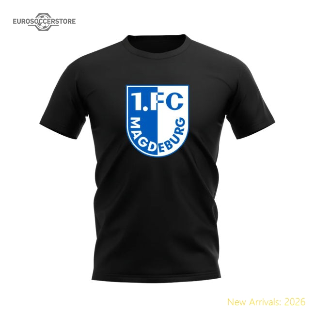 Trending Fan-Favorite Magdeburg Badge T-Shirt (Black)