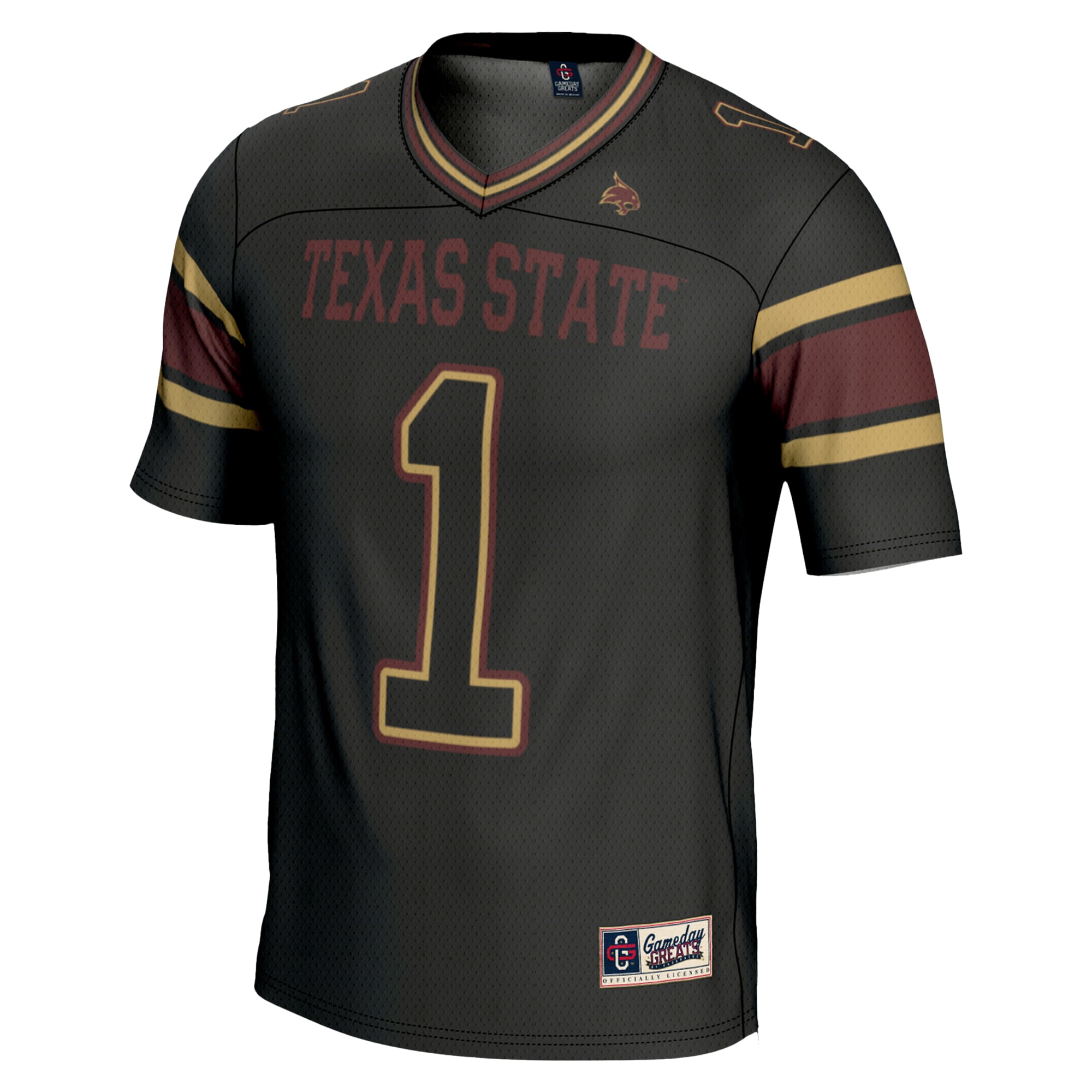 #1 Texas State Bobcats GameDay Greats Youth Endzone 2026/2027 Football Jersey - Black