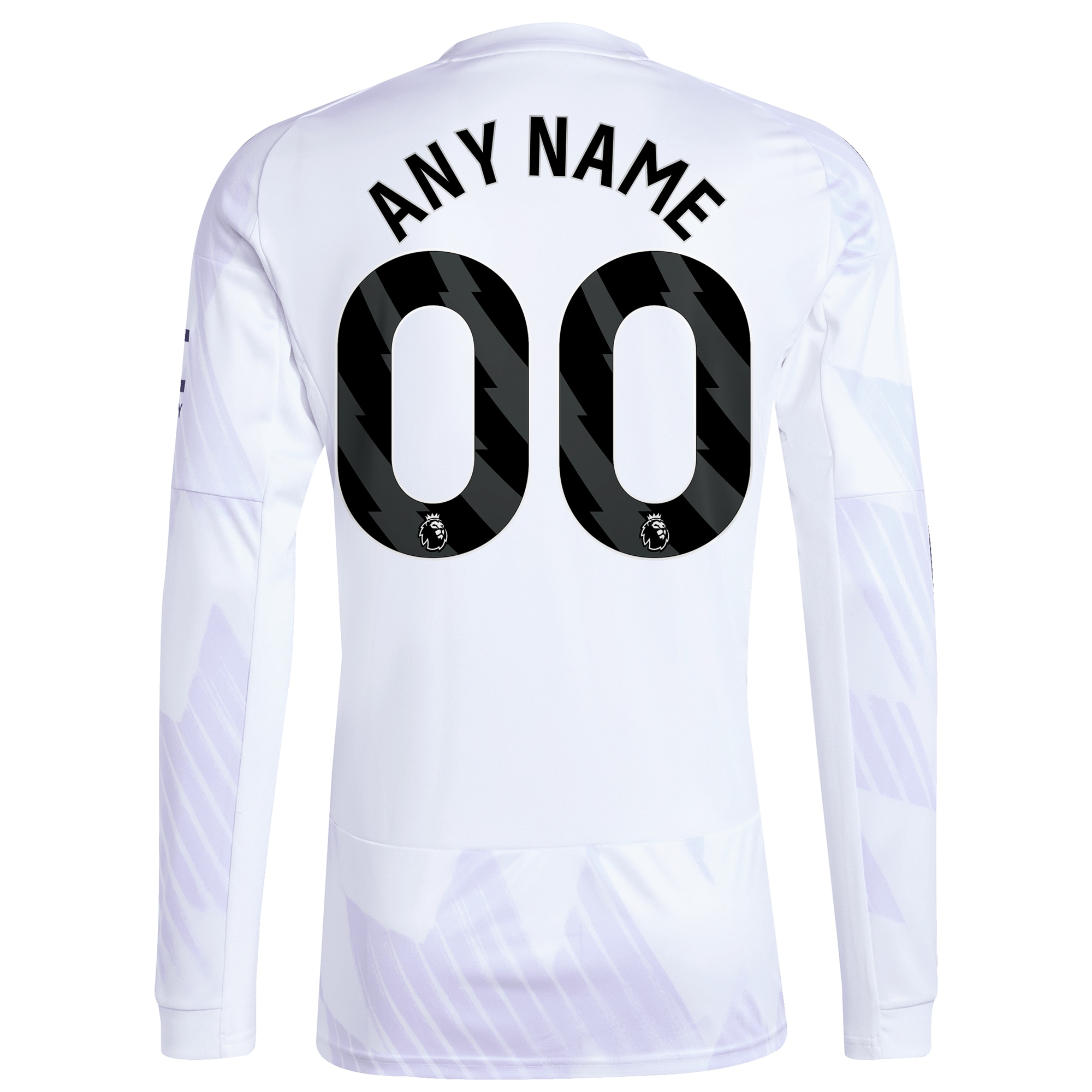 [SJH] Manchester United 2025/26 Away Replica Long Sleeve Custom Jersey - White