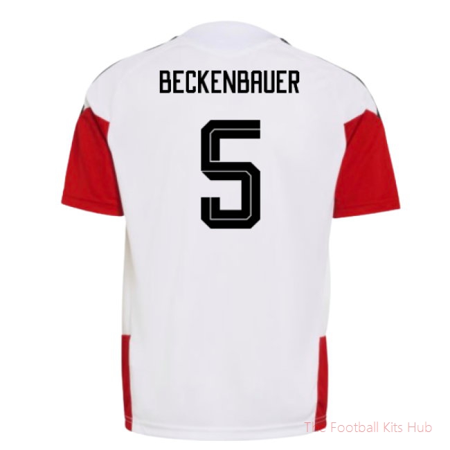 [JED] 2026/27 Germany Training Jersey (White) - Kids (Beckenbauer 5)