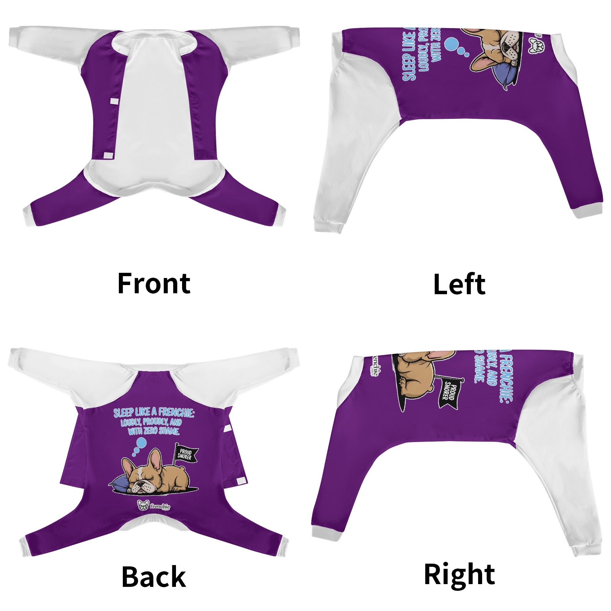 Sleep like a Frenchie: Loudly, proudly, and with zero shame. - Frenchie Pajamas – Ultra-Soft, Cozy, & Adorably Stylish
