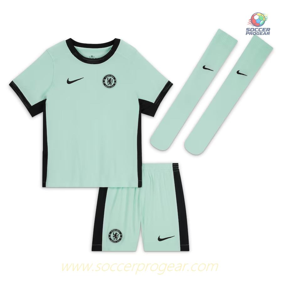 Chelsea Third Children's Edition Kit Soccer Shirt 2023 2024