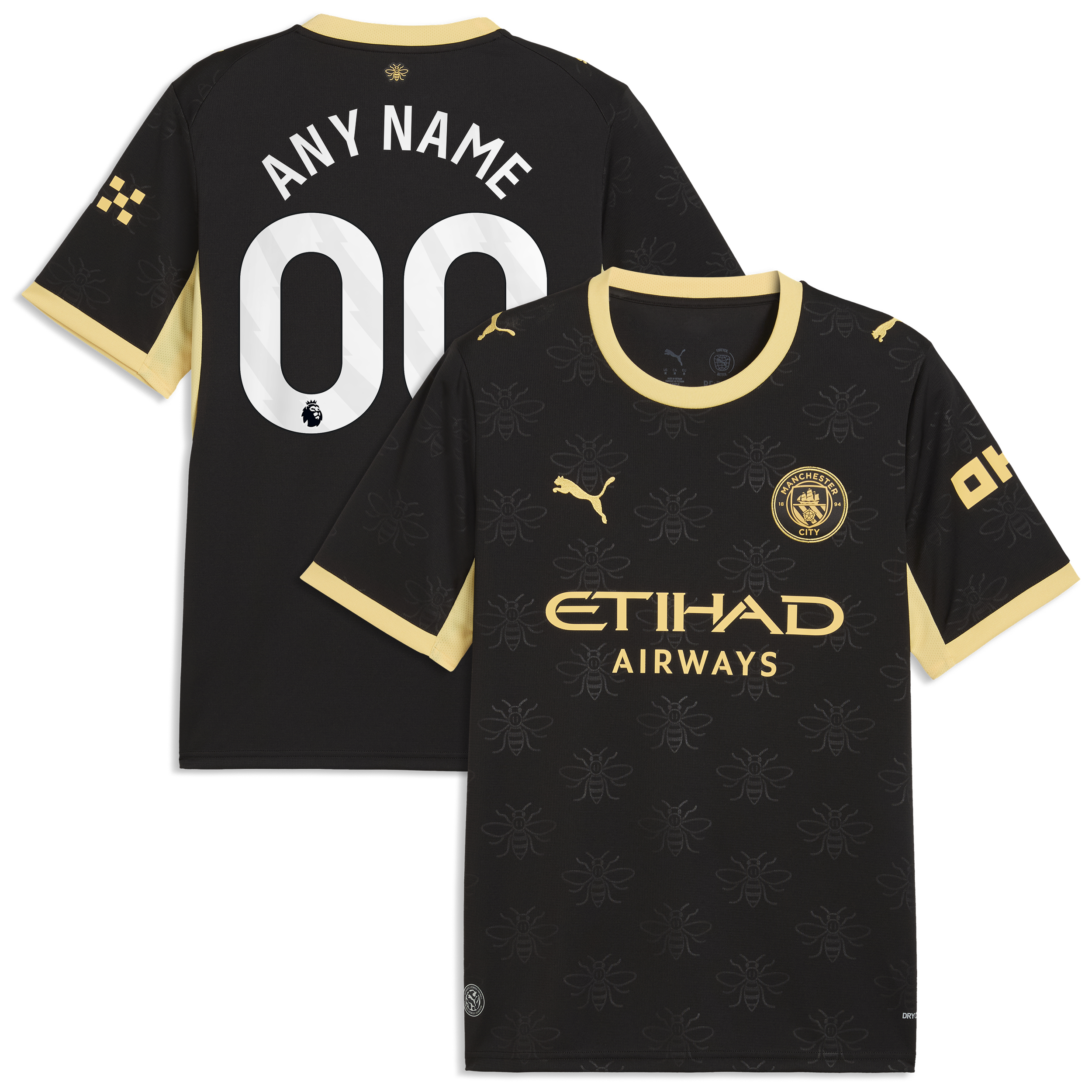 [SJH] Manchester City 2026/27 Away Replica Custom Jersey - Black