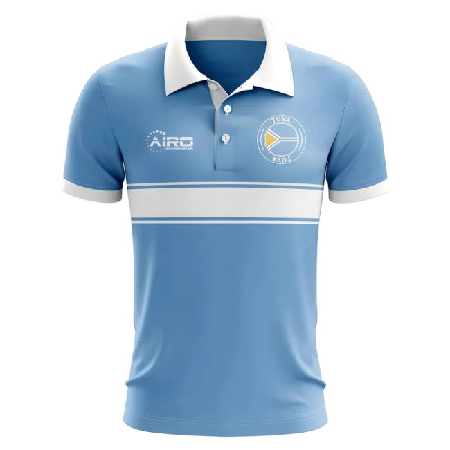 Tuva Concept Stripe Polo Shirt (Sky)