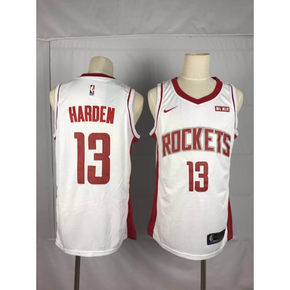 Limited Edition Houston Rockets James Harden13 Jersey White - NBA Collection