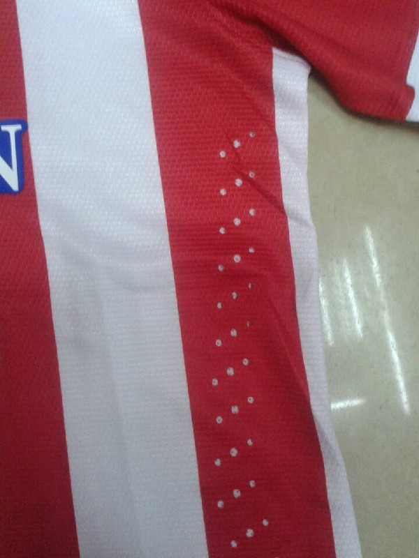 Elite Series 13-14 Atletico Madrid Home Long Sleeve Soccer Jersey