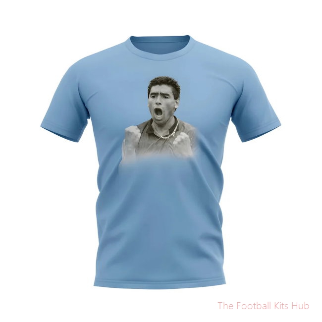 Diego Maradona Argentina Legend T-Shirt (Sky)