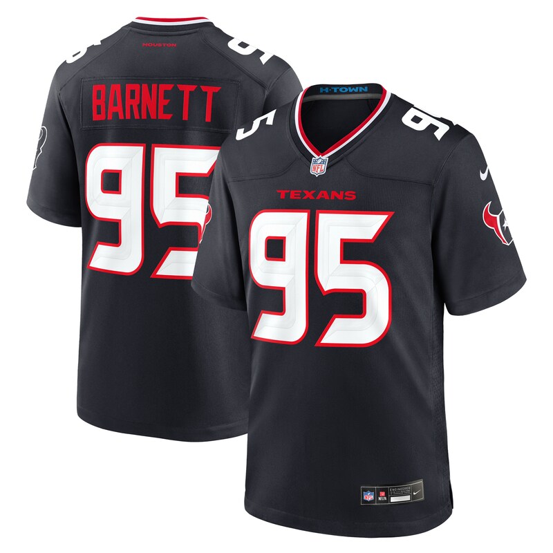 None Derek Barnett Record-Breaker HOU Texans Genuine Jersey for NFL Fa