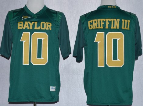 Men's None Robert Griffin #10 official Green 2013 performance Jersey