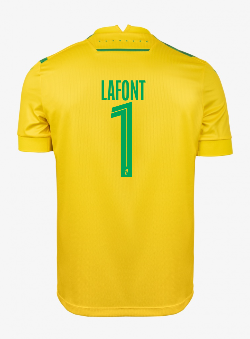 Nantes' 24-25 Home Jersey Featuring LAFONT 1