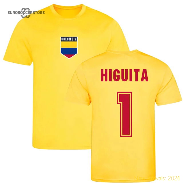 Higuita Colombia Training Jersey (Yellow)
