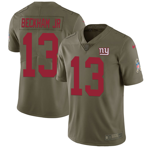 NFL Y G Giants Odell Beckham #13 Team Color Limited Game Jersey - P...