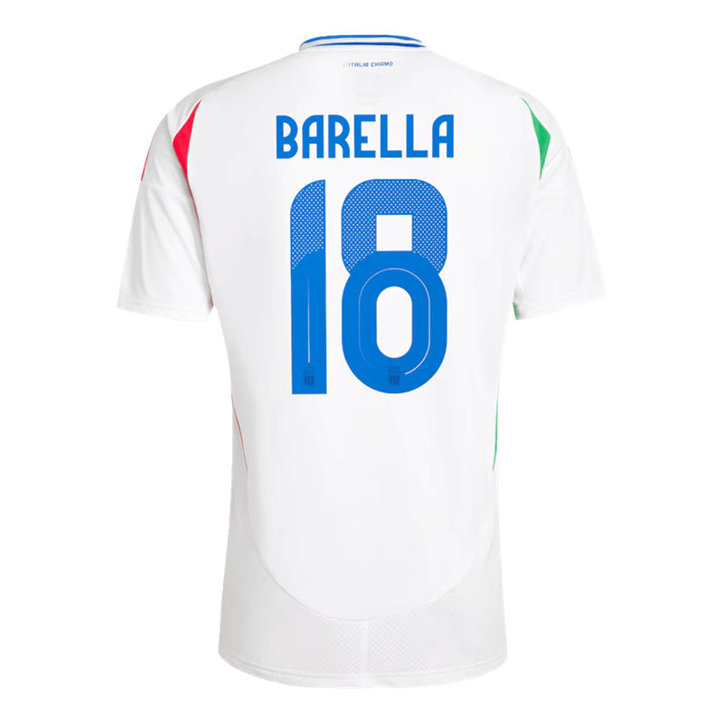 Licensed Authentic UEFA Euro 2024 Italy Away Shirt BARELLA 18