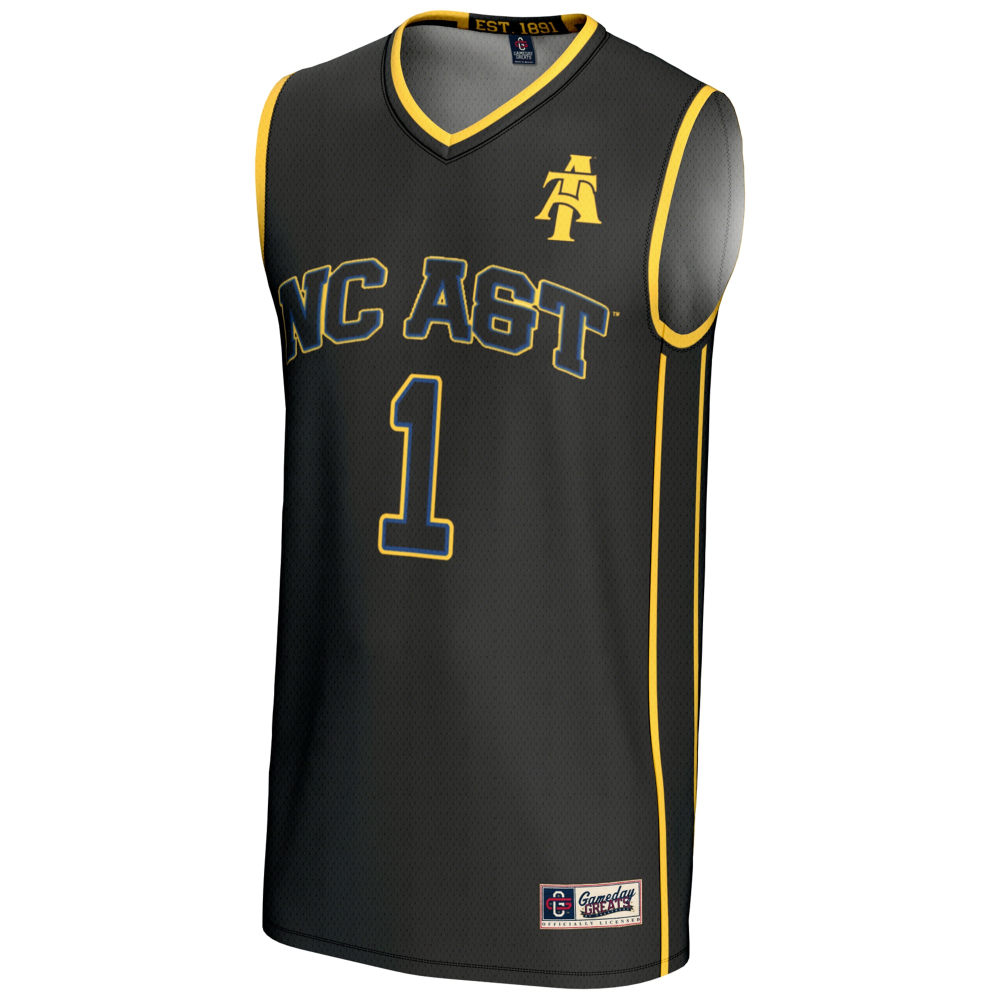 [NJP] North Carolina A&T Aggies GameDay Greats Lightweight Basketball Jersey - Black