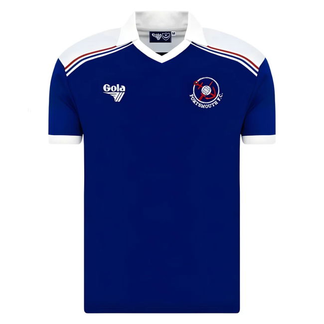 Portsmouth 1980-82 Home Retro Shirt (Gola)